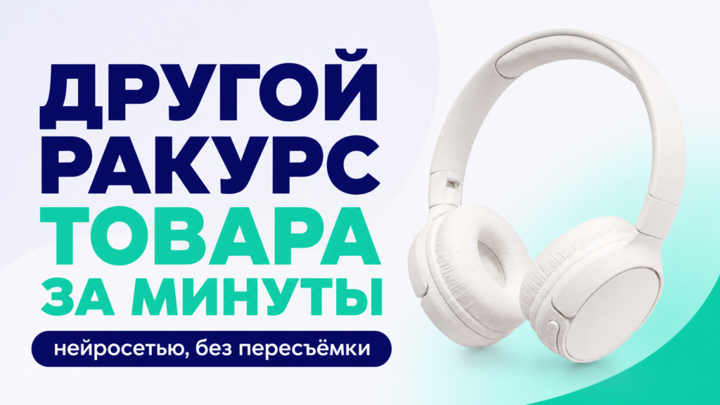 Обложка: «Другой ракурс товара за минуты — нейросетью, без пересъёмки»