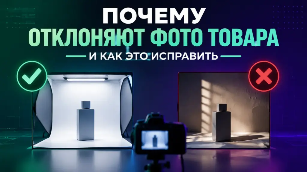 Обложка: сравнение правильного и неправильного фото товара для маркетплейса