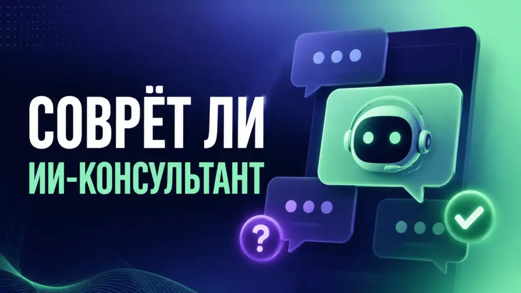Обложка: чат с ИИ-консультантом — иллюстрация теста честности ассистента